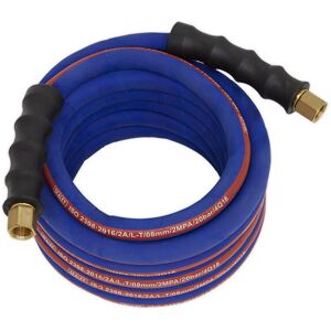 Sealey AH5R Air Hose 5mtr x Ø8mm with 1/4"bsp Unions Extra Heavy-duty Sealey AH5R Air Hose 5mtr x Ø8mm with 1/4"bsp Unions Extra Heavy-duty