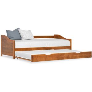 vidaXL Pull-out Sofa Bed Frame Honey Brown Pinewood 90x200cm Sleepover Beds vidaXL Pull-out Sofa Bed Frame Honey Brown Pinewood 90x200cm Sleepover Beds