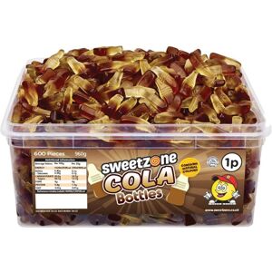 SweetZone Cola Bottles 740g Tub of HMC Approved 100% Halal Sweets SweetZone Cola Bottles 740g Tub of HMC Approved 100% Halal Sweets