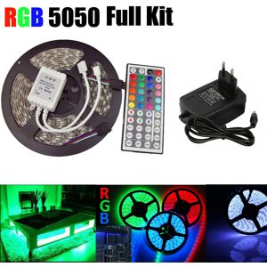Ranpo LED Strip Light 5M RGB 5050 SMD 44 Key Remote 12V Power Full Kit Ranpo LED Strip Light 5M RGB 5050 SMD 44 Key Remote 12V Power Full Kit