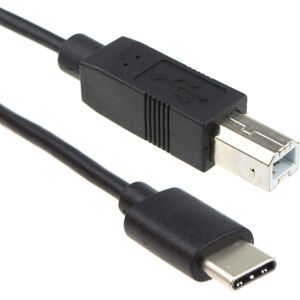 kenable USB 3.1 Type C to B Type Plug Laptop MacBook to Printer Cable Black 1m kenable USB 3.1 Type C to B Type Plug Laptop MacBook to Printer Cable Black 1m