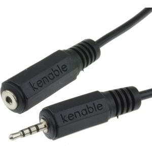 kenable 4 Pole 3 Bands 2.5mm Male to Female Jack Extension AV Cable Lead 3m kenable 4 Pole 3 Bands 2.5mm Male to Female Jack Extension AV Cable Lead 3m
