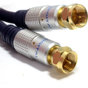 kenable Satellite Screw On F Type Digital RG59 75ohm Shielded Coax Cable 5m kenable Satellite Screw On F Type Digital RG59 75ohm Shielded Coax Cable 5m