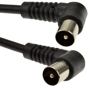 kenable RF Fly Lead Right Angle Male Plug to Plug Coaxial TV Freeview Cable 2m kenable RF Fly Lead Right Angle Male Plug to Plug Coaxial TV Freeview Cable 2m