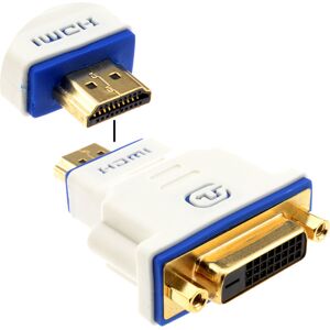 kenable PRO DVI 24+1 Socket to HDMI 2.0 Plug Digital High Speed Adapter White kenable PRO DVI 24+1 Socket to HDMI 2.0 Plug Digital High Speed Adapter White