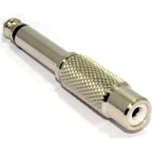 kenable RCA Phono Socket to 6.35mm Mono Jack Plug Metal Adapter kenable RCA Phono Socket to 6.35mm Mono Jack Plug Metal Adapter