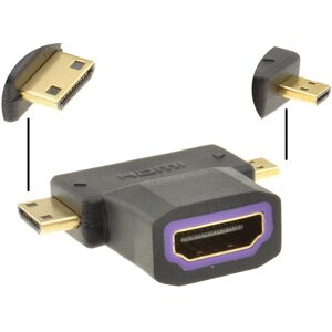 kenable HDMI Socket to HDMI Micro and HDMI MINI Plug Multi Use Adapter kenable HDMI Socket to HDMI Micro and HDMI MINI Plug Multi Use Adapter