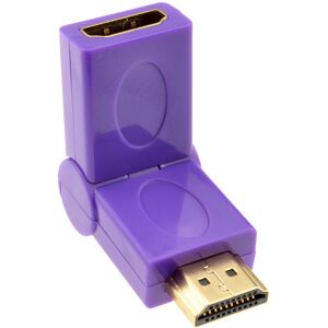 kenable HDMI 180 Degree Bend Multi Angle Socket to Plug Adapter Purple kenable HDMI 180 Degree Bend Multi Angle Socket to Plug Adapter Purple