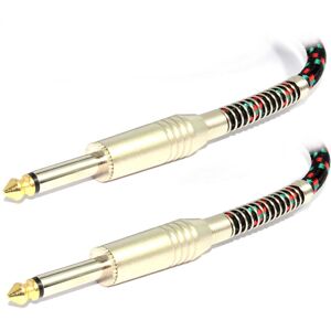 kenable HQ Helical Shielded Guitar Lead 6.35mm MONO Jack Cable Gold Tip 5m kenable HQ Helical Shielded Guitar Lead 6.35mm MONO Jack Cable Gold Tip 5m