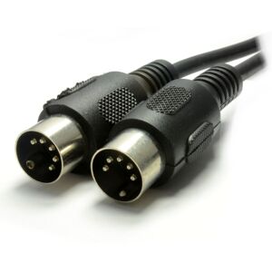 kenable MIDI 5 Pin DIN Plug to 5 Pin DIN Plug Cable 6m Black kenable MIDI 5 Pin DIN Plug to 5 Pin DIN Plug Cable 6m Black