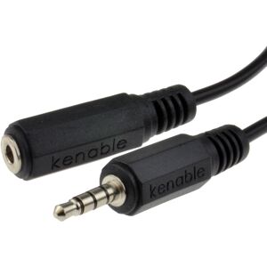 kenable 4 Pole TRRS 3 Band 3.5mm Jack Plug to 3.5mm Socket Extension Cable 5m kenable 4 Pole TRRS 3 Band 3.5mm Jack Plug to 3.5mm Socket Extension Cable 5m