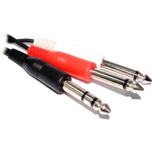 kenable 6.35mm Stereo Jack Plug to Twin 6.35mm Mono Jack Plugs Splitter 6m kenable 6.35mm Stereo Jack Plug to Twin 6.35mm Mono Jack Plugs Splitter 6m