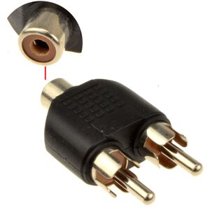 kenable Phono Splitter Joiner Adapter Twin RCA Plugs to RCA Phono Socket kenable Phono Splitter Joiner Adapter Twin RCA Plugs to RCA Phono Socket