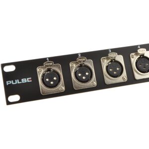 kenable XLR Mic 19 inch Flight Case Network Cab Rack Panel 12 Female Connectors kenable XLR Mic 19 inch Flight Case Network Cab Rack Panel 12 Female Connectors