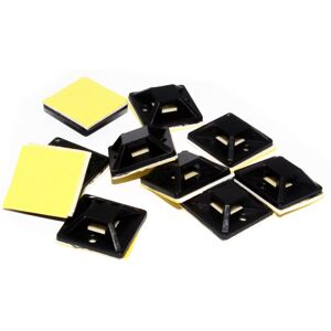 kenable Black Cable Tie Base 28mm x 28mm Pack of 10 kenable Black Cable Tie Base 28mm x 28mm Pack of 10