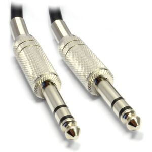 kenable High Quality Stereo Jack 6.35mm METAL Plug to Plug Cable Lead Black 2m kenable High Quality Stereo Jack 6.35mm METAL Plug to Plug Cable Lead Black 2m