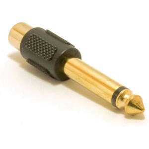 kenable PRO Metal 6.35mm Mono Jack Plug to RCA Phono Socket in Red and White [Pa kenable PRO Metal 6.35mm Mono Jack Plug to RCA Phono Socket in Red and White [Pa