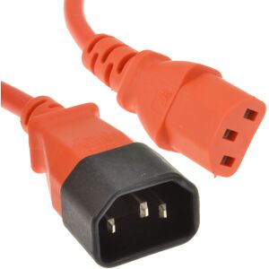 kenable Power Extension Cable IEC Male to Female UPS C14 to C13 3m Orange kenable Power Extension Cable IEC Male to Female UPS C14 to C13 3m Orange