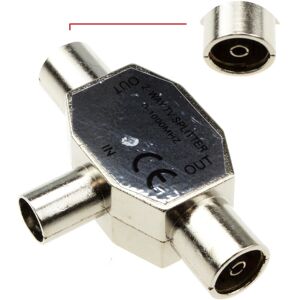 kenable TV Freeview RF Coaxial Splitter Connects 1 Device to 2 TVs 0 1000MHZ kenable TV Freeview RF Coaxial Splitter Connects 1 Device to 2 TVs 0 1000MHZ