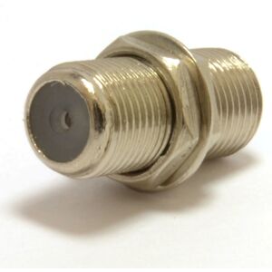 kenable F Type Connector Coupler for Joining Satellite Virgin Cables with Nut kenable F Type Connector Coupler for Joining Satellite Virgin Cables with Nut