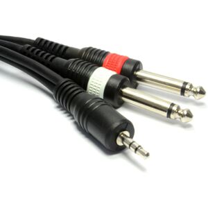 kenable PULSE Shielded 3.5mm Stereo Jack to 2 x 6.35mm Mono Jack Cable 6m kenable PULSE Shielded 3.5mm Stereo Jack to 2 x 6.35mm Mono Jack Cable 6m