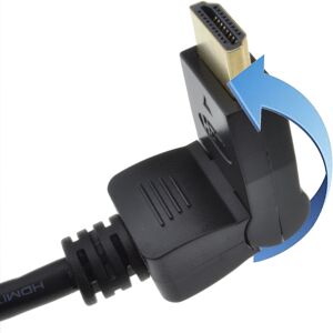 kenable 180 Degree Swivel Ended Multi Angle HDMI Cable Lead Gold 3m kenable 180 Degree Swivel Ended Multi Angle HDMI Cable Lead Gold 3m