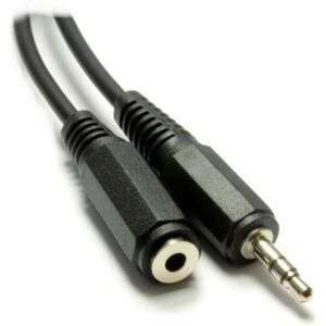 kenable 3.5mm Stereo Jack Plug to Socket Extension SINGLE Screened Cable 1m kenable 3.5mm Stereo Jack Plug to Socket Extension SINGLE Screened Cable 1m
