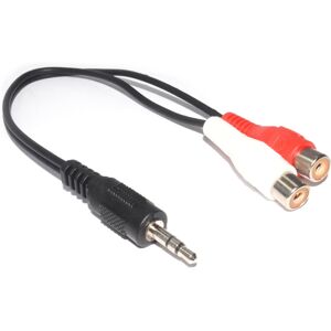 kenable 3.5mm Stereo Jack Plug to Twin Phono Sockets Adapter Cable 15cm kenable 3.5mm Stereo Jack Plug to Twin Phono Sockets Adapter Cable 15cm