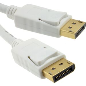 kenable DisplayPort v1.2 4k Compatible Male Locking Plugs Cable 7m White kenable DisplayPort v1.2 4k Compatible Male Locking Plugs Cable 7m White