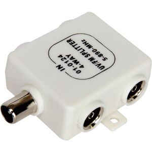 kenable RF Splitter Freeview TV 4 Way UV FM VHF Aerial 1 Input to 4 Output TVs kenable RF Splitter Freeview TV 4 Way UV FM VHF Aerial 1 Input to 4 Output TVs
