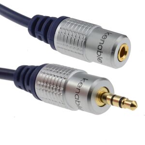 kenable Pure OFC HQ 3.5mm Jack to Stereo Jack Socket Extension Cable 1m kenable Pure OFC HQ 3.5mm Jack to Stereo Jack Socket Extension Cable 1m