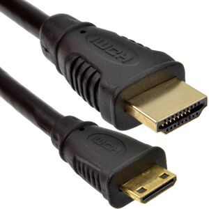 kenable Mini HDMI Type C Male Plug to HDMI Male Cable Lead GOLD 5m kenable Mini HDMI Type C Male Plug to HDMI Male Cable Lead GOLD 5m