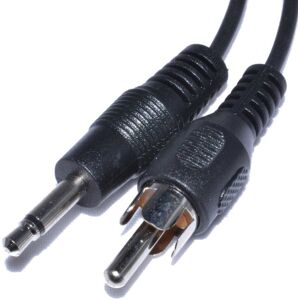 kenable 3.5mm MONO Jack Plug to Phono RCA Plug Screened Cable 1.2m kenable 3.5mm MONO Jack Plug to Phono RCA Plug Screened Cable 1.2m