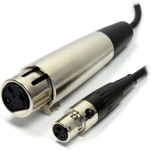 kenable 3 Pin Socket Female XLR to 3 Socket Female Mini XLR Cable 1.5m kenable 3 Pin Socket Female XLR to 3 Socket Female Mini XLR Cable 1.5m