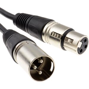 kenable XLR Microphone Male to Female Audio Cable Black 0.75m 75cm kenable XLR Microphone Male to Female Audio Cable Black 0.75m 75cm