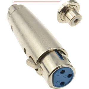 kenable XLR 3 Pin Female to RCA Phono Mono Socket Bi Directional Adapter kenable XLR 3 Pin Female to RCA Phono Mono Socket Bi Directional Adapter