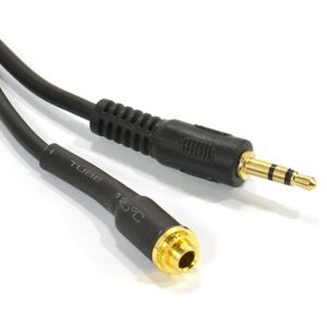 kenable Panel Mount 3.5mm Male to Female Locking Nut Stereo Adapter Cable 0.15m kenable Panel Mount 3.5mm Male to Female Locking Nut Stereo Adapter Cable 0.15m