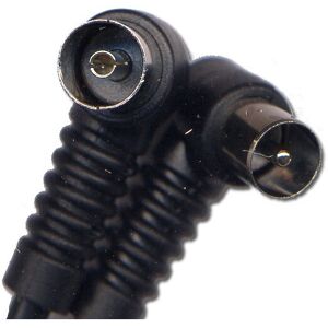 kenable RF Fly Lead Right Angle Plug Socket Coax TV Freeview Cable 0.6m 60cm kenable RF Fly Lead Right Angle Plug Socket Coax TV Freeview Cable 0.6m 60cm