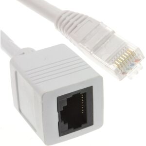kenable Network CAT6 UTP Ethernet RJ45 Extension Male Female Cable White 1m kenable Network CAT6 UTP Ethernet RJ45 Extension Male Female Cable White 1m