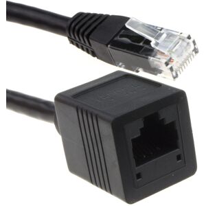kenable Network CAT6 UTP Ethernet RJ45 Extension Male Female Cable Black 1m kenable Network CAT6 UTP Ethernet RJ45 Extension Male Female Cable Black 1m