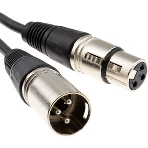 kenable XLR Microphone Male to Female Audio Cable Black 2m kenable XLR Microphone Male to Female Audio Cable Black 2m