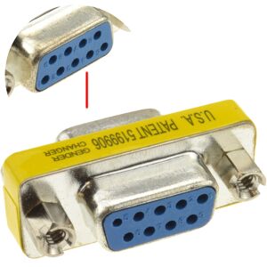 kenable Gender Changer 9 pin Female to Female Serial Coupler RS232 Adapter kenable Gender Changer 9 pin Female to Female Serial Coupler RS232 Adapter