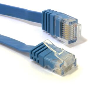 kenable FLAT CAT6 Ethernet LAN Patch Cable Low Profile GIGABIT RJ45 4m BLUE kenable FLAT CAT6 Ethernet LAN Patch Cable Low Profile GIGABIT RJ45 4m BLUE