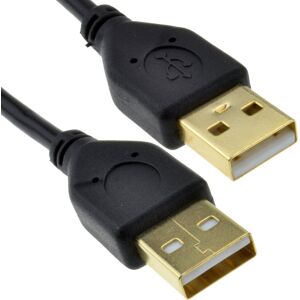 kenable GOLD USB 2.0 A to A Male to Male High Speed BLACK Cable 1.2m SHORT kenable GOLD USB 2.0 A to A Male to Male High Speed BLACK Cable 1.2m SHORT