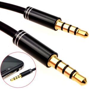 kenable PRO 4 Pole 3.5mm Jack Male Audio Cable TPE RUBBER Lead GOLD 2m kenable PRO 4 Pole 3.5mm Jack Male Audio Cable TPE RUBBER Lead GOLD 2m