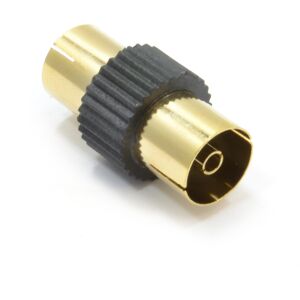 kenable TV Freeview RF Aerial Cable Joiner Female to Female Coupler GOLD BLACK kenable TV Freeview RF Aerial Cable Joiner Female to Female Coupler GOLD BLACK