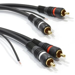 kenable Twin RCA Shielded Phono Audio Cable Oxygen Free Copper & Tag Wire 1.5m kenable Twin RCA Shielded Phono Audio Cable Oxygen Free Copper & Tag Wire 1.5m