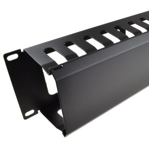 kenable 2U 19 Inch Data Comms Network Cabinet Cable Management Bar with Vents kenable 2U 19 Inch Data Comms Network Cabinet Cable Management Bar with Vents