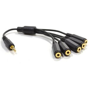 kenable 5 Way Jack Splitter 3.5mm Stereo Jack Plug to FIVE Sockets Cable 20cm kenable 5 Way Jack Splitter 3.5mm Stereo Jack Plug to FIVE Sockets Cable 20cm