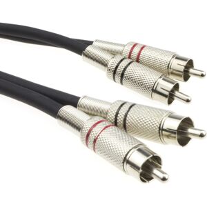 kenable Tangle Free SHIELDED RCA Red & White Twin Phono Lead Audio Cable 12m kenable Tangle Free SHIELDED RCA Red & White Twin Phono Lead Audio Cable 12m